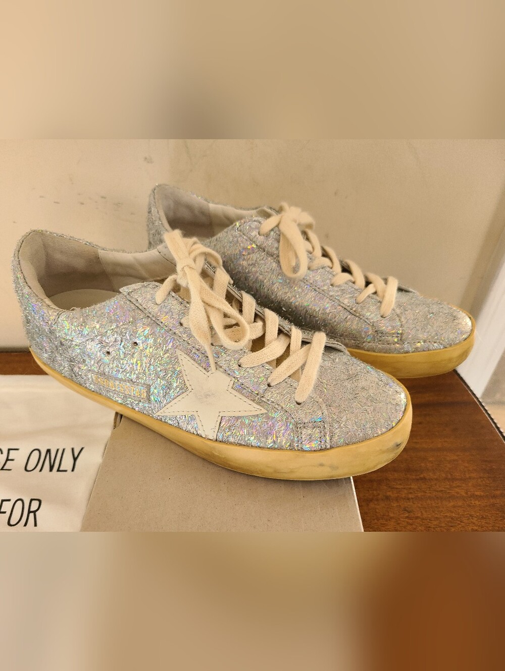 Golden Goose Superstar Irridesent Sneakers Size 38